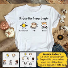 Charger l'image dans la galerie, Jusqu'à 6 chiens, t shirt personnalisé chien, maman chien t-shirt pour femmes