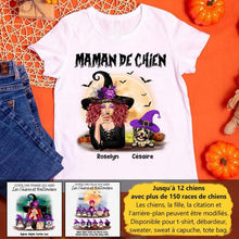 Charger l'image dans la galerie, Jusqu'à 12 chiens, t-shirt Halloween maman chien, t shirt personnalisé chien, t shirt chien femme