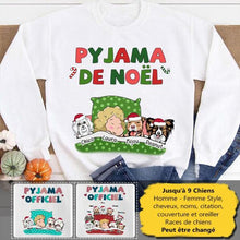 Charger l'image dans la galerie, Jusqu'à 9 chiens, T shirt personnalisé chien, PYJAMA DE NOËL, PYJAMA OFFICIEL