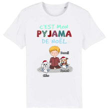 Charger l'image dans la galerie, Jusqu'à 2 chiens, Tee shirt chien, T shirt chien personnalisé, C‘EST MON PYJAMA DE NOËL