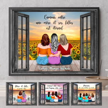 Charger l'image dans la galerie, Jusqu'à 4 filles, Poster personnalisée, Anniversaire, Cadeau de fête des mères pour les mères, les filles