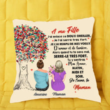 Charger l'image dans la galerie, Coussin personnalisé à ma fille, Oreiller vous sentirez mon amour depuis un oreiller moelleux, matin midi et soir de mère