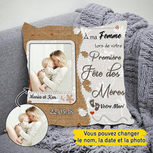 Charger l'image dans la galerie, Oreiller personnalisé à ma femme, Bonne première fête des mères, Je t'aime tellement Coussin