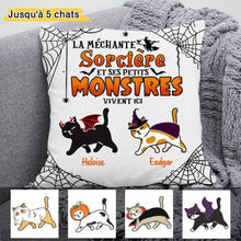 Charger l'image dans la galerie, Jusqu'à 5 chiens avec plus de 250 races de chiens, oreiller personnalisé, chien citrouille Halloween