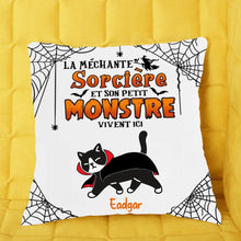 Charger l'image dans la galerie, Jusqu'à 5 chiens avec plus de 250 races de chiens, oreiller personnalisé, chien citrouille Halloween