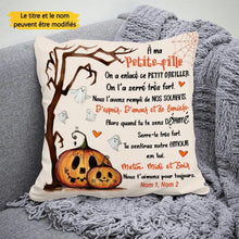 Charger l'image dans la galerie, Oreiller personnalisé à ma Petite-fille, Fille, Mère citrouille Coussin, Joyeux Halloween