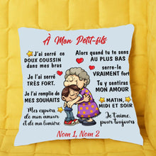 Charger l'image dans la galerie, À l'oreiller de ma petit-fils, petite-fille, je t'aime pour toujours coussin de grand-mère