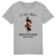 Charger l'image dans la galerie, T shirt personnalisé cheval, tee shirt cheval femme, Et elle vécut heureuse pour toujours