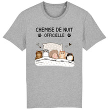 Charger l'image dans la galerie, Jusqu'à 9 chats, Tee shirt personnalisé chat, Chemise de nuit officielle, t shirt maman chat