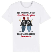 Charger l'image dans la galerie, Jusqu'à 3 filles, t shirt personnalisé meilleure amie, t shirt bff pour 2, noms et arts personnalisés