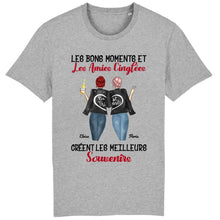 Charger l'image dans la galerie, Jusqu'à 3 filles, t shirt personnalisé meilleure amie, t shirt bff pour 2, noms et arts personnalisés