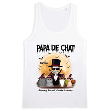 Charger l'image dans la galerie, Jusqu'à 12 chats, tee shirt personnalisé chat, t shirt papa chat Halloween, papa de chat