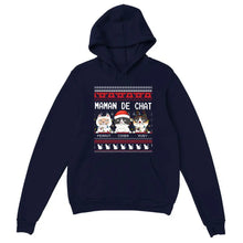Charger l'image dans la galerie, Sweat-shirt personnalisé pour maman chat, cadeau de Noël personnalisé pour les propriétaires d’animaux de compagnie