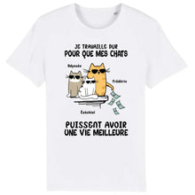 Charger l'image dans la galerie, Jusqu'à 3 chats, tee shirt personnalisé chat, tee shirt humour chat femme, maman chat