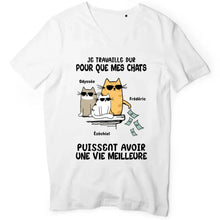 Charger l'image dans la galerie, Jusqu'à 3 chats, tee shirt personnalisé chat, tee shirt humour chat femme, maman chat