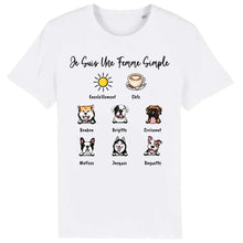 Charger l'image dans la galerie, Jusqu'à 6 chiens, t shirt personnalisé chien, maman chien t-shirt pour femmes