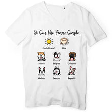 Charger l'image dans la galerie, Jusqu'à 6 chiens, t shirt personnalisé chien, maman chien t-shirt pour femmes