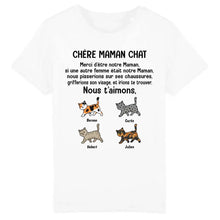 Charger l'image dans la galerie, Jusqu'à 9 chats, t shirt chat femme, tee shirt personnalisé chat, chère maman chat
