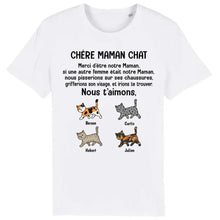 Charger l'image dans la galerie, Jusqu'à 9 chats, t shirt chat femme, tee shirt personnalisé chat, chère maman chat
