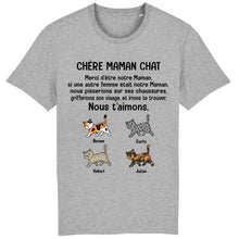 Charger l'image dans la galerie, Jusqu'à 9 chats, t shirt chat femme, tee shirt personnalisé chat, chère maman chat