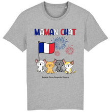 Charger l'image dans la galerie, Jusqu'à 9 chats, tee shirt personnalisé chat, t shirt papa chat, maman chat, drapeau France