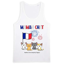 Charger l'image dans la galerie, Jusqu'à 9 chats, tee shirt personnalisé chat, t shirt papa chat, maman chat, drapeau France