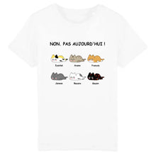 Charger l'image dans la galerie, Jusqu'à 6 chats, tee shirt personnalisé chat, tee shirt humour chat femme, Non. Pas aujourd'hui