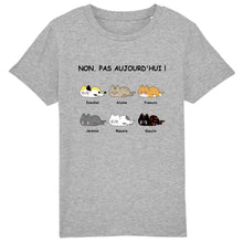 Charger l'image dans la galerie, Jusqu'à 6 chats, tee shirt personnalisé chat, tee shirt humour chat femme, Non. Pas aujourd'hui