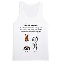 Charger l'image dans la galerie, Jusqu'à 9 lapins, noms et arts personnalisés, t-shirt personnalisé lapin, tee shirt Maman de lapin