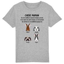 Charger l'image dans la galerie, Jusqu'à 9 lapins, noms et arts personnalisés t shirt personnalisé lapin, tee shirt maman lapin femme