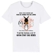Charger l'image dans la galerie, Jusqu'à 9 lapins, t shirt personnalisé lapin, tee shirt lapin femme, maman lapin