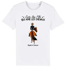 Charger l'image dans la galerie, Jusqu'à 3 chevaux, t shirt personnalisé cheval, juste une femme qui aime les chevaux