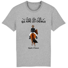 Charger l'image dans la galerie, Jusqu'à 3 chevaux, t shirt personnalisé cheval, juste une femme qui aime les chevaux