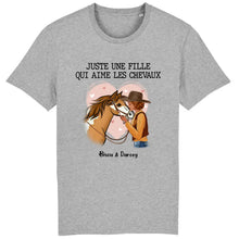 Charger l'image dans la galerie, T shirt cheval femme, tee shirt personnalisé cheval, juste une femme qui aime les chevaux