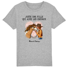 Charger l'image dans la galerie, T shirt cheval femme, tee shirt personnalisé cheval, juste une femme qui aime les chevaux