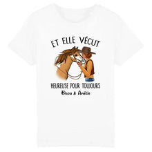 Charger l'image dans la galerie, Tee shirt cheval, t shirt personnalisé cheval, tee shirt cheval femme, Et elle vécut heureuse pour toujours