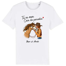 Charger l'image dans la galerie, Tee shirt cheval, t shirt personnalisé cheval, tee shirt cheval femme, Tu es mon coin de paradis