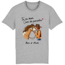 Charger l'image dans la galerie, Tee shirt cheval, t shirt personnalisé cheval, tee shirt cheval femme, Tu es mon coin de paradis