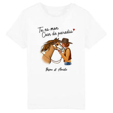 Charger l'image dans la galerie, Tee shirt cheval, t shirt personnalisé cheval, tee shirt cheval femme, Tu es mon coin de paradis
