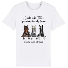 Charger l'image dans la galerie, Jusqu'à 3 chevaux, t shirt personnalisé cheval, tee shirt cheval femme, femme qui aime les chevaux