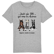 Charger l'image dans la galerie, Jusqu'à 3 chevaux, t shirt personnalisé cheval, tee shirt cheval femme, femme qui aime les chevaux