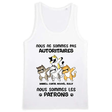 Charger l'image dans la galerie, Jusqu'à 9 chats, tee shirt personnalisé chat, Je ne suis pas autoritaire, Je suis le patro