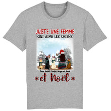 Charger l'image dans la galerie, Jusqu'à 6 chiens, T shirt personnalisé chien, maman chiens, Cadeau de Noël pour les amoureux des chiens