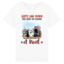 Charger l'image dans la galerie, Jusqu'à 6 chiens, T shirt personnalisé chien, maman chiens, Cadeau de Noël pour les amoureux des chiens