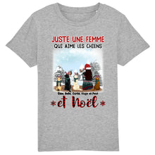 Charger l'image dans la galerie, Jusqu'à 6 chiens, T shirt personnalisé chien, maman chiens, Cadeau de Noël pour les amoureux des chiens
