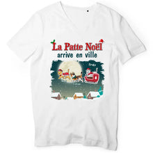 Charger l'image dans la galerie, Jusqu'à 6 chats, T shirt chat, tee shirt personnalisé chat, La Patte Noël arrive en ville