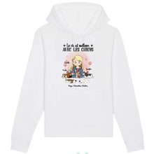 Charger l'image dans la galerie, Jusqu'à 5 chiens, Sweat à capuche chien personnalisé, Sweat à capuche maman chiens, juste une fille qui aime les chiens