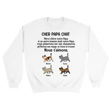 Charger l'image dans la galerie, Jusqu'à 9 chats, Pull papa chat, Pull personnalisé chat, Cher Papa chat, Cadeaux pour la fête des pères