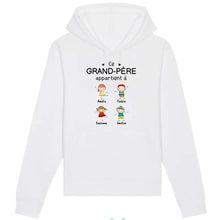 Charger l'image dans la galerie, Jusqu'à 20 enfants, Sweat à capuche personnalisé grand-père grand-mère, Sweat à capuche fête des pères, fête des mères