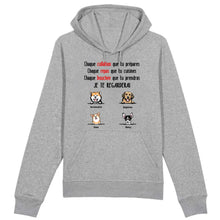 Charger l'image dans la galerie, Jusqu'à 6 chiens, Sweat à capuche chien personnalisé, maman chien, papa chien, Sweat à capuche personnalisé chien